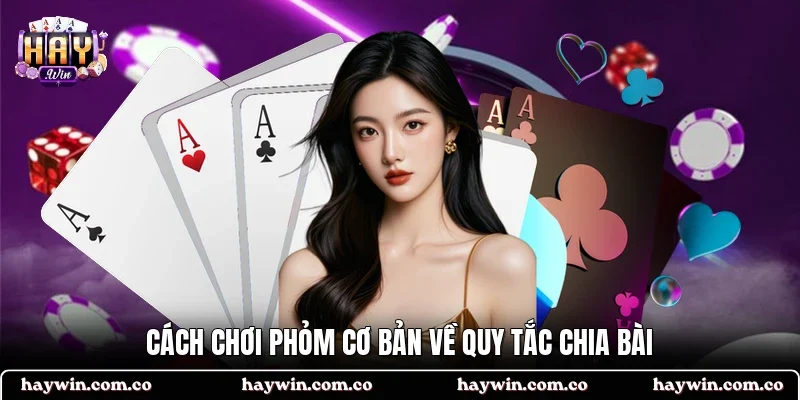 Cách chơi phỏm cơ bản về quy tắc chia bài